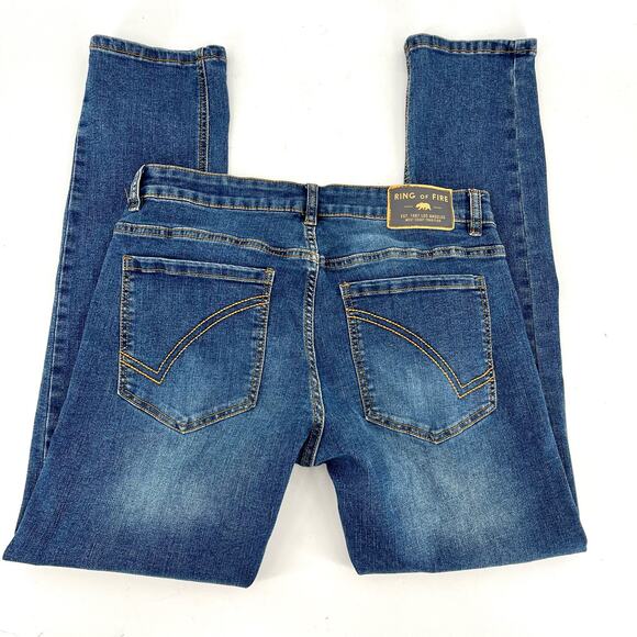Ring‎ of Fire Mens Denim Slim Stretch blue jeans (32/30) - Picture 7 of 8